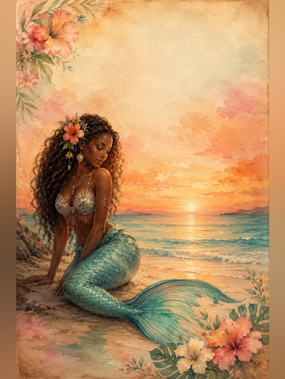 Besutiful Mermaid Print